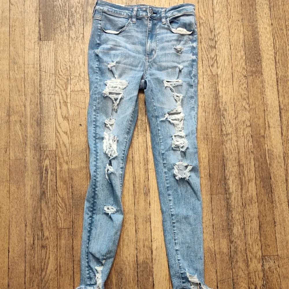 American Eagle Next Level Stretch Super High-rise Jeggings Women's Size 6 - Picture 2 of 16